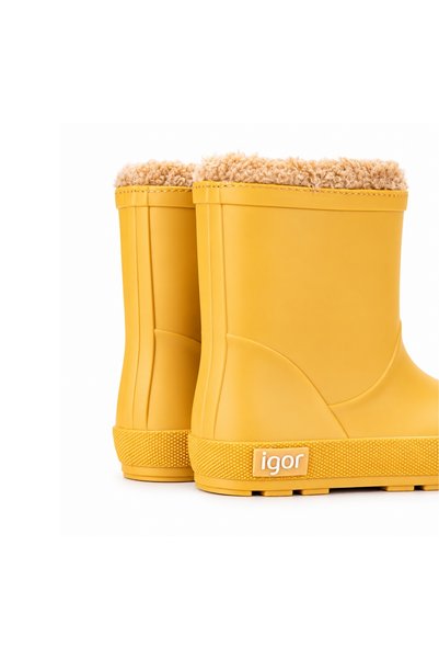 IGOR Yogi Borreguito Çocuk Kürklü Yağmur Çizmesi - Sarı W10306-008