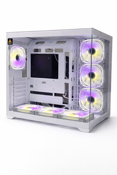 Zeiron 7x12 Fan Rgb Kumandalı Beyaz Akvaryum Gaming Kasa 600w 80+ Bronze