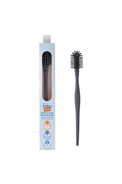Baby Plus Silikon Uçlu Biberon ve Emzik Temizleme Fırçası