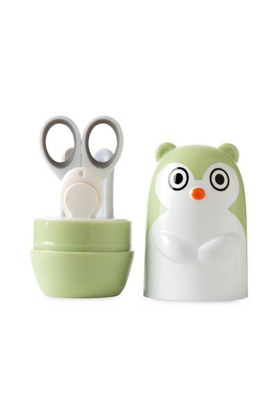 Chicco Bebek Tırnak Bakım Seti 0M+ Yenidoğan Tırnak Makası, Makas, Cımbız ve Törpü BAYKUŞ