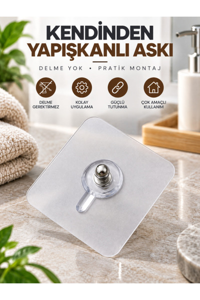 Special Action Kendinden Yapışkanlı Duvar Askısı 6x6 cm – Çerçeve, Tablo ve Ç...