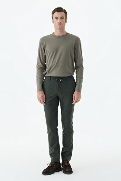 Jakamen Black Comfort Fit Jogger Pants with Elastic Waist and Side Pockets