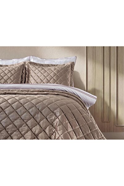 Doqu Home Luxury Yatak Örtüsü Imperial Çift Kişilik - Cappucino