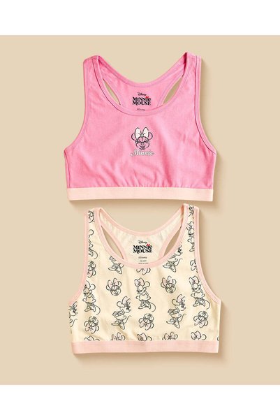 REDTAG Senior Girls Assorted Minnie Mouse Bra 2 Pieces