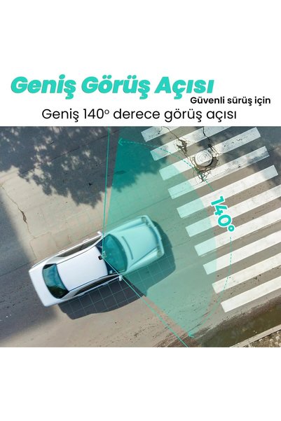 Genel Markalar 360+ G300H Pro 3K QHD ADAS Wifi + GPS 140° Geniş Açı Gece Görüşlü Akıllı Araç İçi Kamera