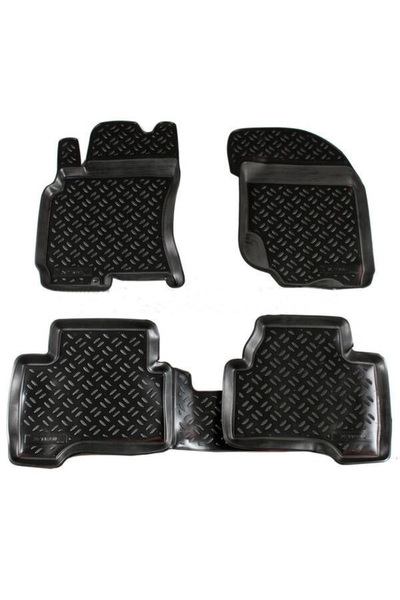 AILERON Set covorașe auto 61202 pentru Nissan X-Trail T30 2001–2007, negru, 4...