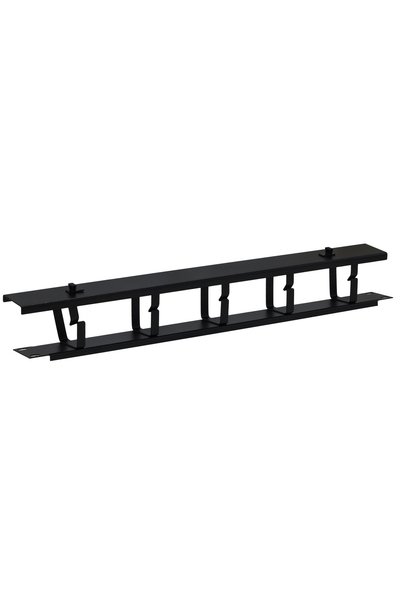 Spacer PANOU gestionare cabluri, tip masca orizontala cu capac, 5 console met...
