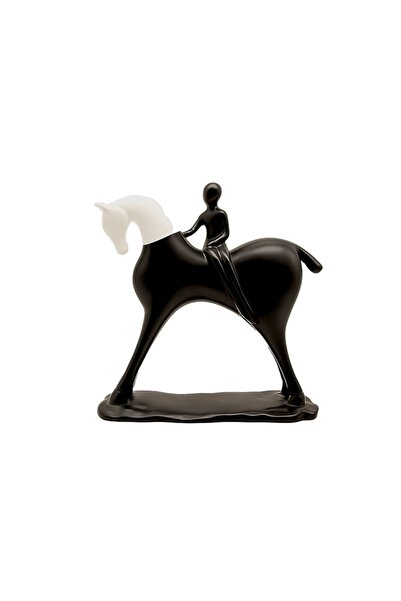 Halk Kitabevi Lady on Horse Abstract Figür