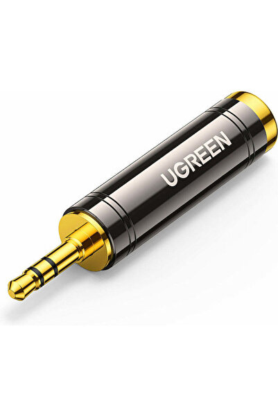 Ugreen ADAPTOR audio, "AV168" jack 3.5 mm (T) la 6.35 mm(M), negru, 60711