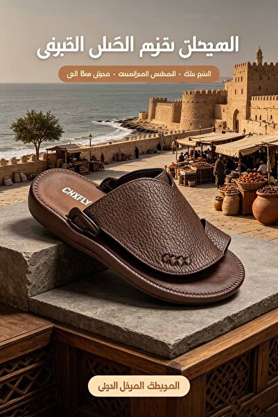 Al Masheel Store شباشب رجالية فاخرة للاستخدام اليومي - خياطة متينة ونعل داعم ...