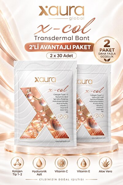 xaura X-Col 30'lu Transdermal Bant 2 Adet