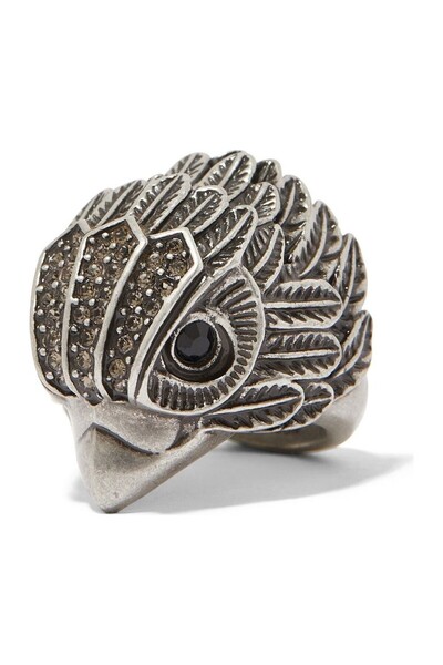 Kurt Geiger Chunky Eagle XL Ring, Gold Color Flashy Design