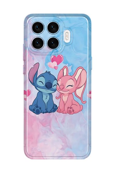 FLAMENKO حافظة هاتف شفافة متوافقة مع هاتف Xiaomi 17T بنمط Stitch Angel