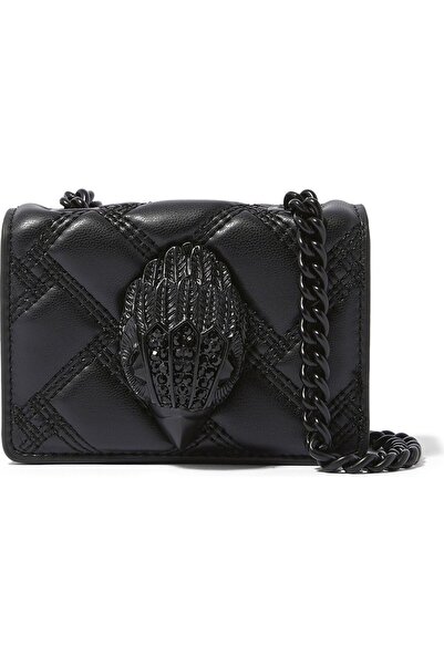 Kurt Geiger Micro Kensington Quilted Shoulder Bag, Black Quilted Mini Bag
