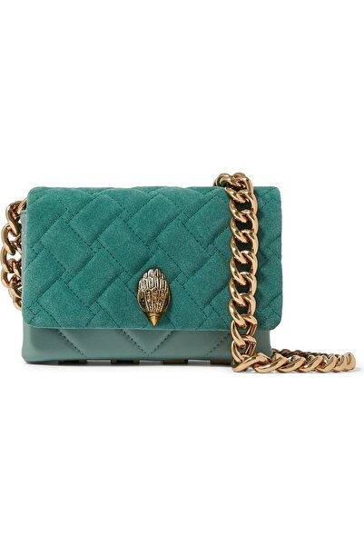Kurt Geiger Mini Kensington Leather Shoulder Bag 20X14X6 cm Stylish Day and E...