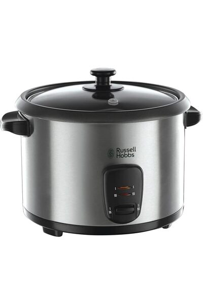RUSSELL HOBBS قدر أرز كهربائي ومبخرة بسعة 1.8 لتر، سعة 10 أكواب، 700 واط موفر...