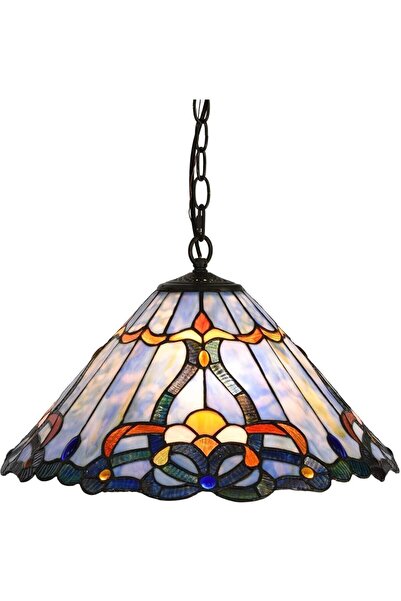 BIEYE Barok Vitray Tavan Sarkıt Lambası