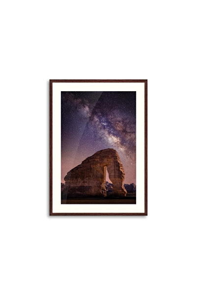 ALAYRA International Al-Ula Rock Arch Landscape (30x40 cm) With Outer Frame f...