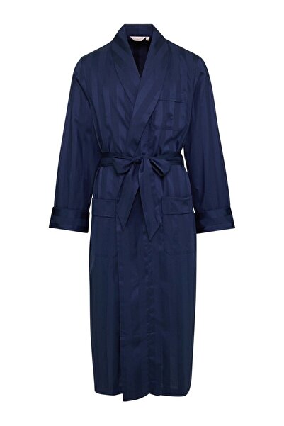 Derek Rose Lingfield Striped Bathrobe, Luxury Silk