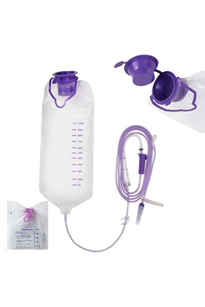 SİERRA كيس تغذية بالجاذبية - طقم 509 لأنابيب التغذية سعة 1000 مل - عبوة 10 أكياس Feeder Bag – Internal Feeding Gravity Set 509 for 1000ml Tube Feeding – Pack of 10