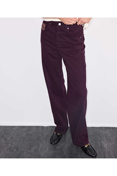 İpekyol Monogram aksesuarlı barrel fit jean pantolon
