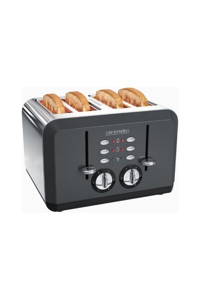 Arendo 4 Slice Stainless Steel Automatic Toaster 1630W
