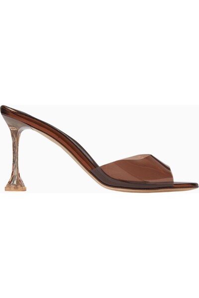 Private Collection Isabella Mules – Transparent Pvc, 90 mm Statement Heel, St...