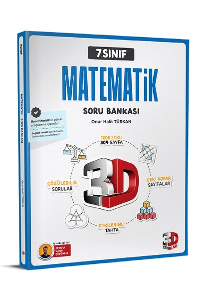 3D Yayınları 7. Sınıf Matematik Soru Bankası
