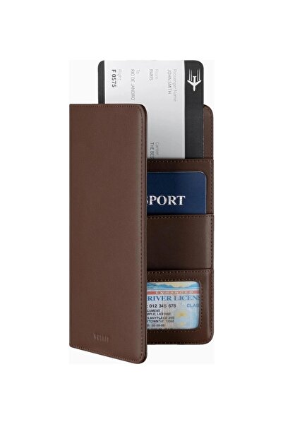 VULKIT Rfid Protected Leather Unisex Passport Holder and Travel Wallet