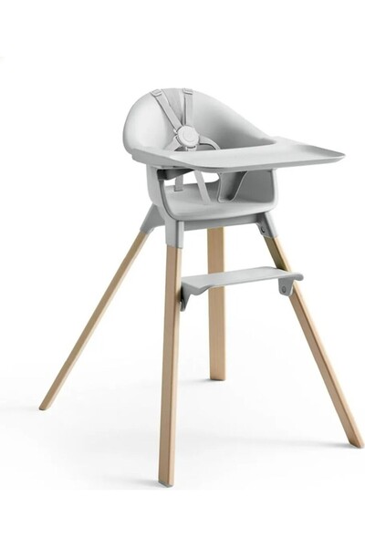 Stokke Clikk Mama Sandalyesi, 3 Kademeli Ayar, 5 Nokta Emniyet Kemeri, Tepsi ...