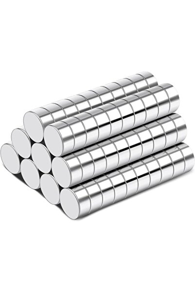 GENERAL 80 Pcs Small Magnets, 5x3mm Small Round Fridge Magnets, Multi-Use Tin...