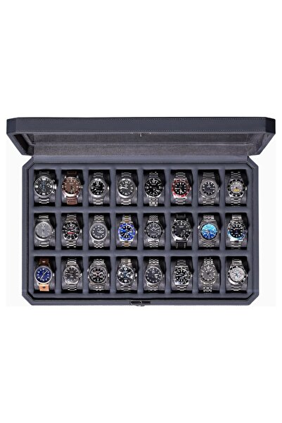 ROTHWELL 24 Slot Luxury Watch Box with Lock, Glass Top, Collectible, 2025 Edi...