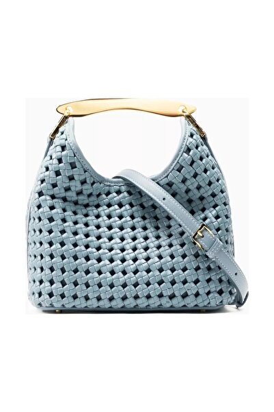 Elleme Small Boomerang Bag Knitted Lambskin, 18K Gold & Stylish Design