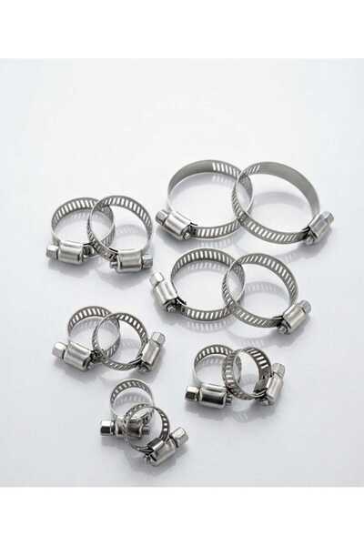 Hırdavat 12Pcs Stainless Steel Hose Clamp in 6-38 mm