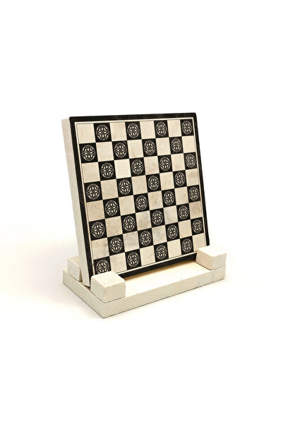 Sadrazam Шахматна дъска от естествен камък с принт за плот 10X10 1G-Chess1