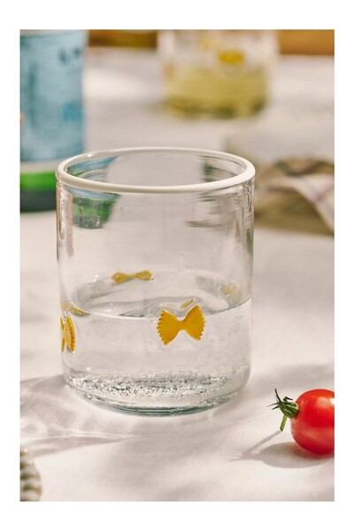 Anthropologie The Icon Food & Drink Handmade Bead Detailed Glass Cup