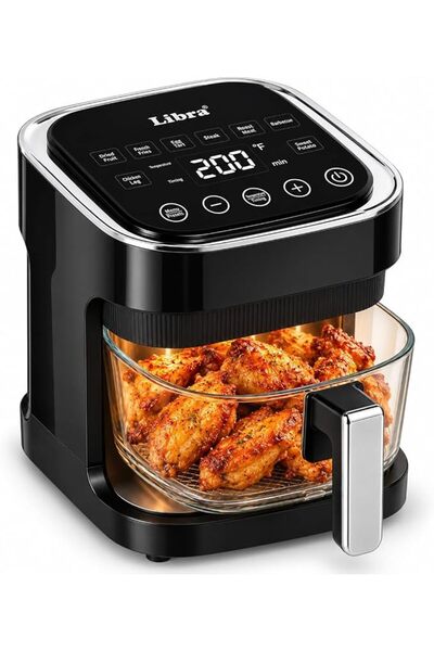 Libra 4.5L Glass Air Fryer Oven - Multifunction Digital Air Fryer for Home