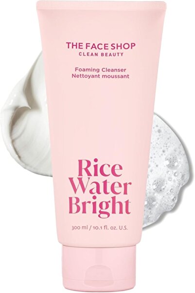 The Face Shop Rice Water Bright Foaming Facial Cleanser - Brightening - Hydra...