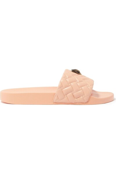 Kurt Geiger Luxury Orange Stitched Slippers for Hot Days