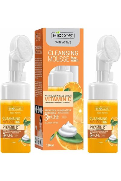 BIOCOS Vitamin C Face Wash | Vitamin C Facial Cleanser for Hydration, Even Sk...