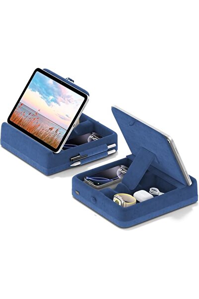 KDD Tablet Pillow Stand with Storage, Foldable iPad Holder for Lap, Desk and ...