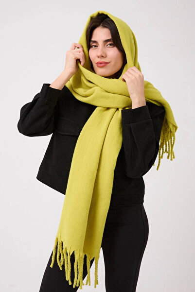 ALDAIYR وشاح فاخر ناعم من قماش البوكليه بتصميم منتفخ