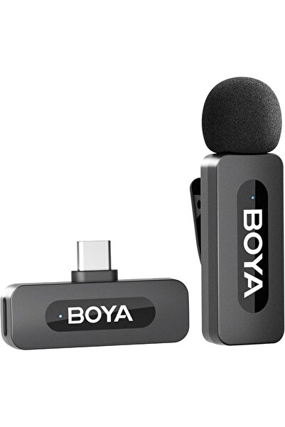 Boyacım Boya BY-V10 USB-C Wireless Mic, Mini Lapel Mic with Noise Reduction C...