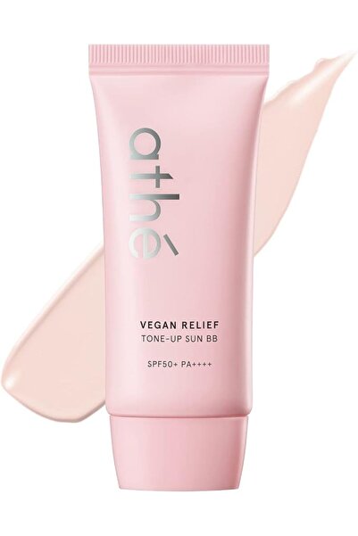 ATHÉ ATHE Vegan Relief Sun BB SPF50+ PA++++, Korean Sunscreen, Zinc Oxide Ton...