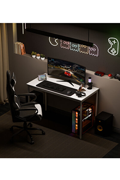 Gaga Mobilya Oyuncu Masası Gaming Masa Bilgisayar Çalışma Ofis Masası Metal A...