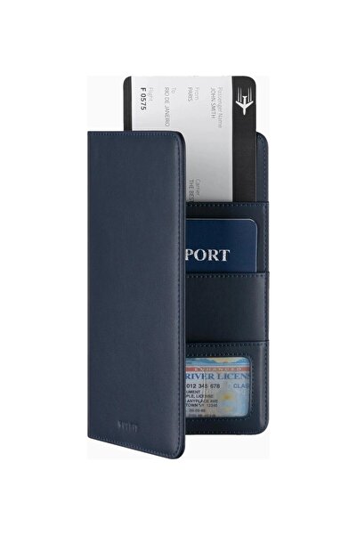 VULKIT Rfid Protected Leather Unisex Passport Holder and Travel Wallet