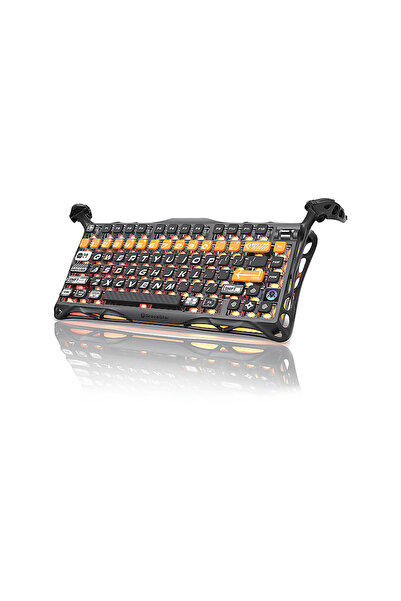 Gravastar Mercury K1 Pro RGB Alüminyum Çerçeveli, İngilizce Q, Cyber Mekanik ...