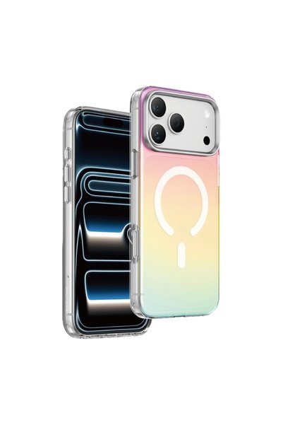 KeepHone iPhone 18 Pro Max & 17 Pro Max Kılıf Işıltılı Renk Geçişli Gökkuşağı...