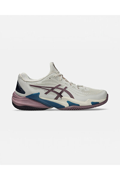 Asics COURT FF 3 CLAY Kadın Oatmeal Tenis Ayakkabısı 1042A221-250