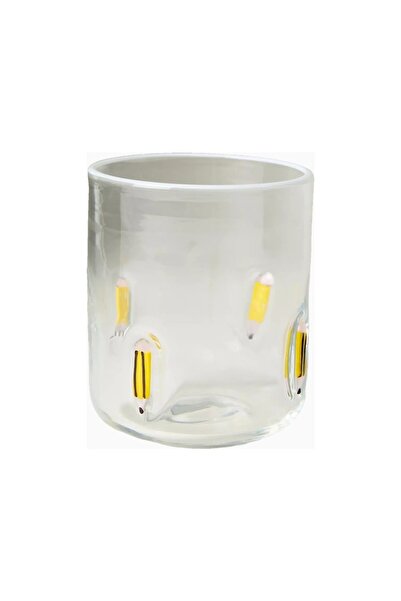 Anthropologie The Icon Handmade Bead Detailed Glass Juice Cup